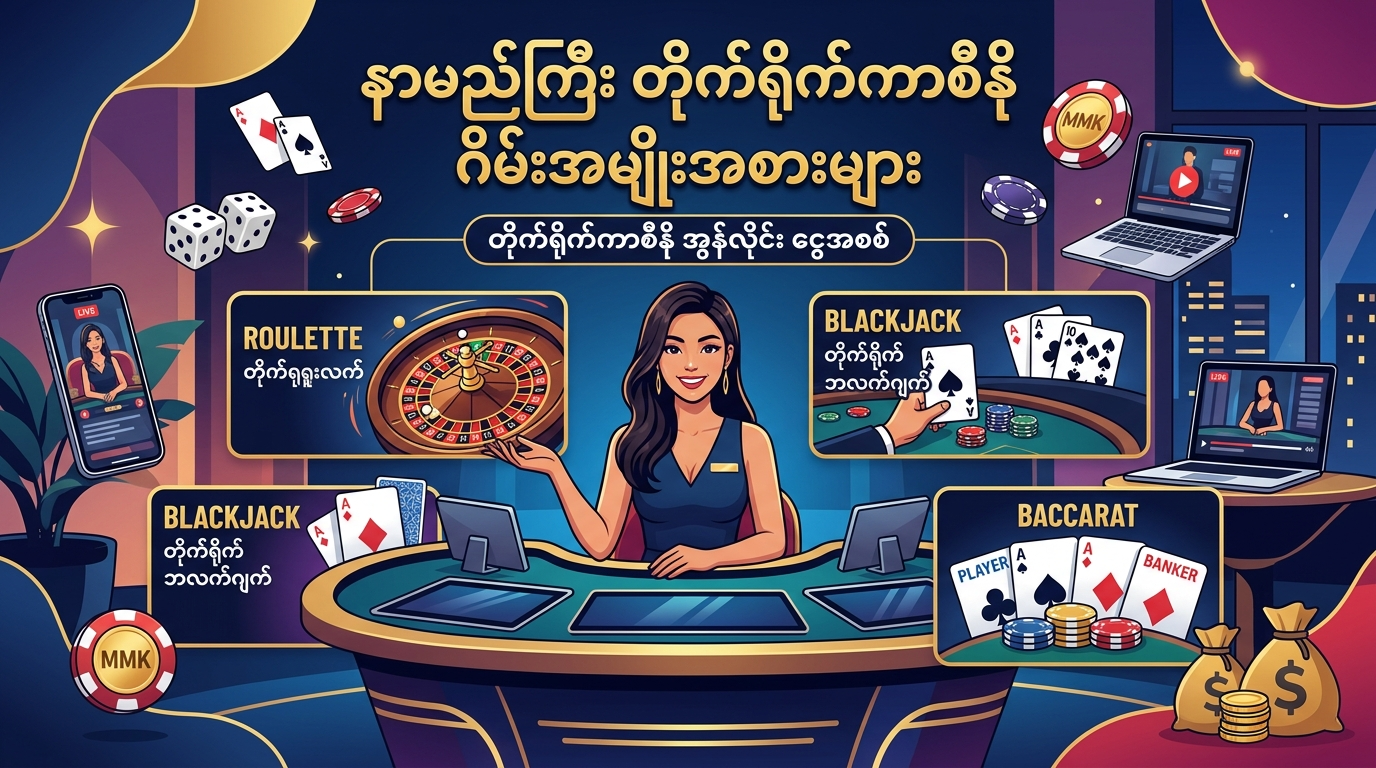 နာမည်ကြီး တိုက်ရိုက်ကာစီနို ဂိမ်းအမျိုးအစားများ