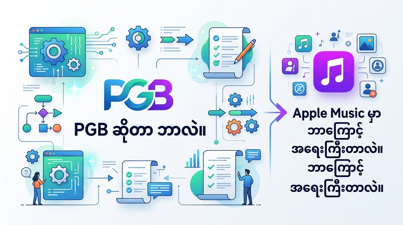 PGB ဆိုတာ ဘာလဲ။ Apple Music မှာ ဘာကြောင့် အရေးကြီးတာလဲ။