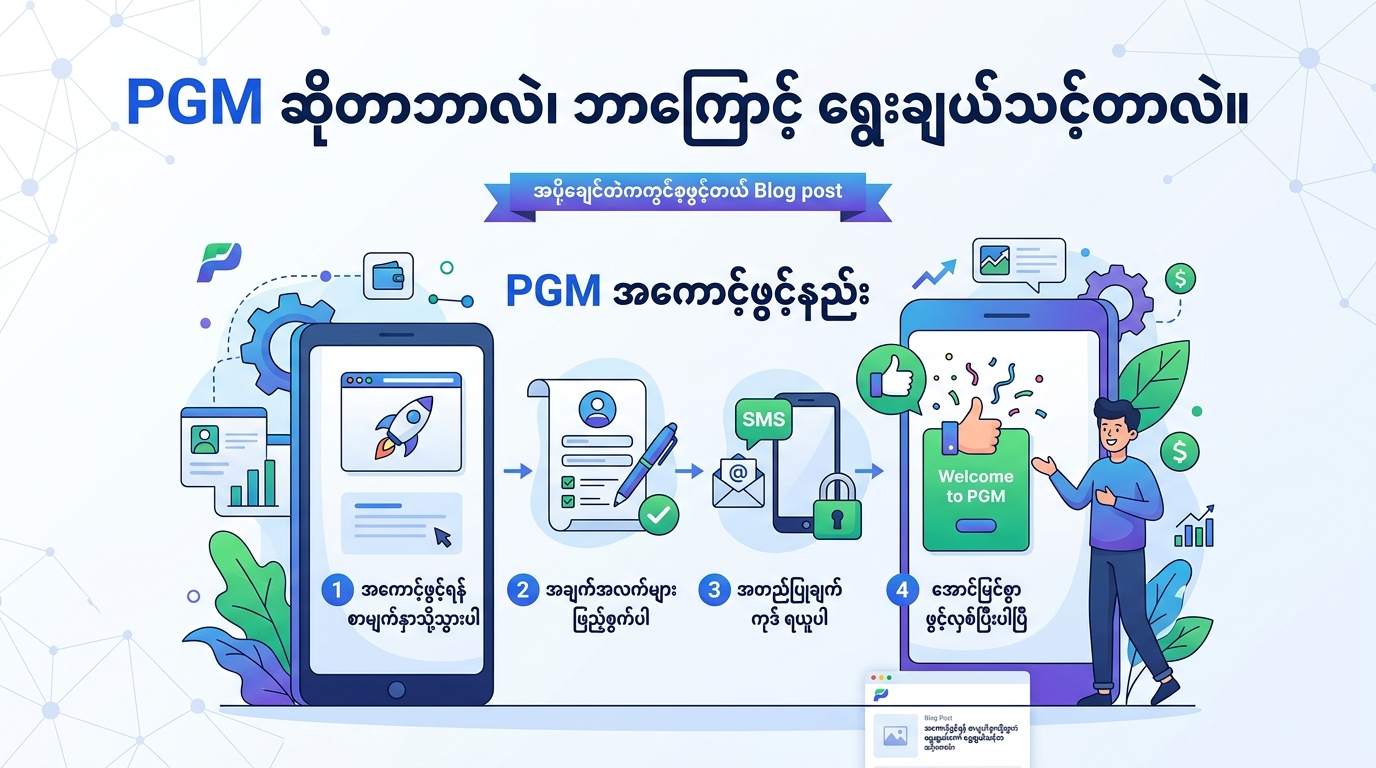 PGM ဆိုတာဘာလဲ၊ ဘာကြောင့် ရွေးချယ်သင့်တာလဲ။